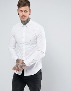Приталенная эластичная рубашка из поплина Replay - Белый