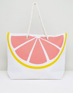 Розовая пляжная сумка в форме грейпфрута South Beach - Мульти