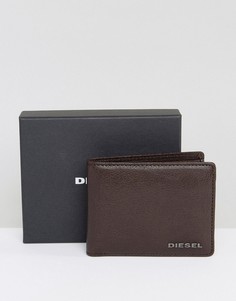 Кожаный бумажник Diesel Hiresh - Коричневый