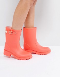 Байкерские резиновые сапоги ASOS GONE - Розовый