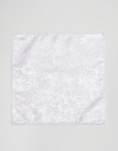 Платок для пиджака с цветочным принтом ASOS - Белый