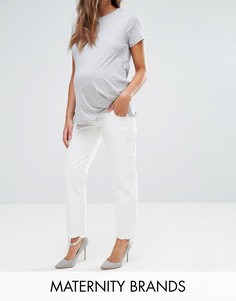 Белые прямые джинсы ASOS MATERNITY FLORENCE - Белый