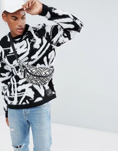 Джемпер с принтом в стиле граффити ASOS x MTV - Черный