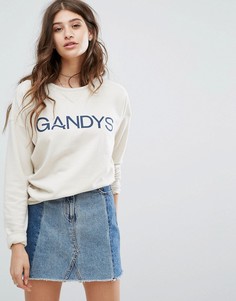 Хлопковый свитер в винтажном стиле Gandys - Кремовый