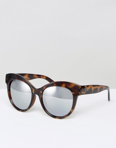 Солнцезащитные очки в черепаховой оправе Quay Australia Miaden - Коричневый