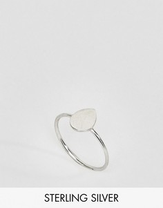 Серебряное кольцо с отделкой в форме капли Kinglsey Ryan - Серебряный