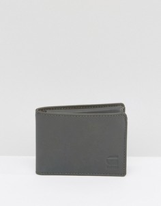 Серый кожаный бумажник G-Star - Серый