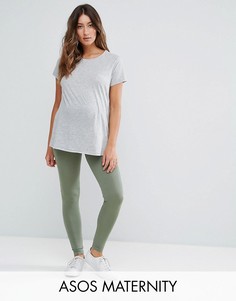 Леггинсы для беременных ASOS Maternity - Зеленый