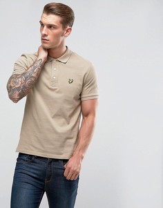 Светло-серая футболка-поло Lyle & Scott - Светло-серый
