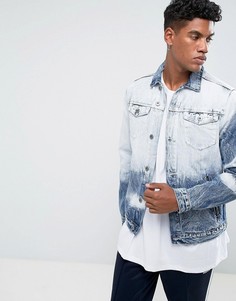Выбеленная джинсовая куртка New Look - Синий