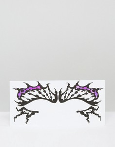 Декоративные наклейки для век в виде бабочки Face Lace - Черный Facelace