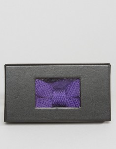 Трикотажный галстук-бабочка в упаковке 7X - Фиолетовый