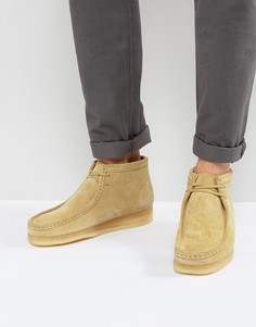 Замшевые ботинки Clarks Originals - Бежевый
