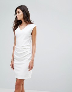 Платье с присборенным дизайном b.Young - Белый