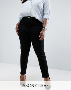 Черные джинсы слим в винтажном стиле ASOS CURVE Farleigh - Черный