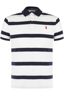 Хлопковое поло в контрастную полоску Polo Ralph Lauren