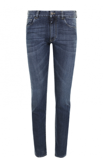 Джинсы прямого кроя с контрастной прострочкой Canali