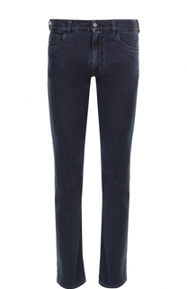 Джинсы прямого кроя из смеси хлопка и кашемира Canali