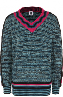Пуловер фактурной вязки с V-образным вырезом M Missoni