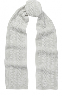 Кашемировый шарф с фактурной вязкой Johnstons Of Elgin