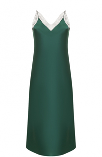 Шелковое платье-комбинация с кружевной отделкой Walk of Shame