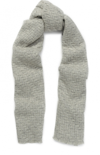 Вязаный шарф из кашемира с металлизированной нитью Johnstons Of Elgin