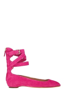 Замшевые балетки Valentino
