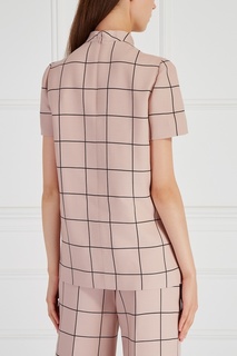 Топ из шелка и шерсти Valentino