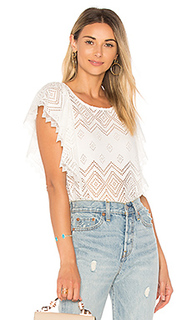 Pleated lace top - Ella Moss
