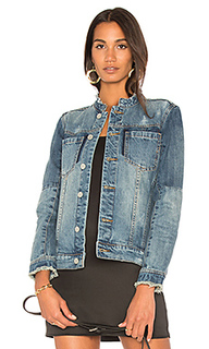 Collarless denim jacket - BLANKNYC