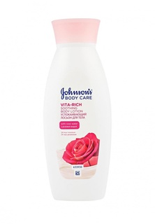 Лосьон Johnson &amp; Johnson Johnsons Body Care VITA-RICH Успокаивающий с розовой водой, 250 мл