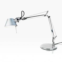 Настольная лампа tolomeo micro tavolo - halo anodized aluminium (artemide) серебристый 45.0x37.0x17.0 см.