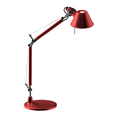 Настольная лампа tolomeo micro tavolo - halo anodized red (artemide) красный 45.0x37.0x17.0 см.