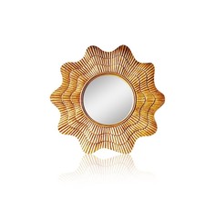 Зеркало марайа (francois mirro) золотой 89.0x89.0x4.0 см.