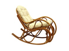Кресло-качалка из ротанга (ecogarden) коричневый 56x93x117 см.