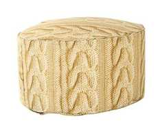 Пуфик круглый с ручкой  "Жаккард" Fresca Design