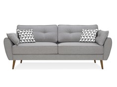 Диван vogue (myfurnish) серый 226x88x91 см.