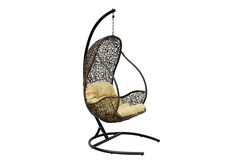 Кресло подвесное flyhang (flyingrattan) коричневый 76x124x70 см.