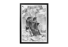 Арт-постер «брейгель: корабль в бурном море» (object desire) мультиколор 45.0x66.0x2.0 см.