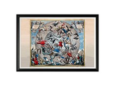 Картина «карта созвездий северного полушария» (object desire) мультиколор 66.0x45.0x2.0 см.