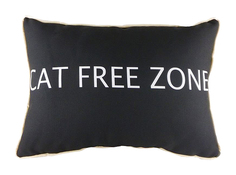 Подушка с надписью "Cat Free Zone" DG