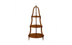 Этажерка круглая (satin furniture) коричневый 108 см.
