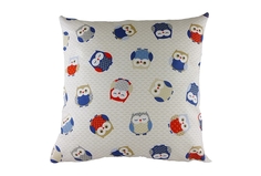 Подушка с принтом "Owl Print Blue" DG