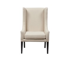 Кресло "Nailhead Fabric Armchair" DG