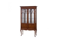 Витрина (satin furniture) коричневый 94x169x34 см.