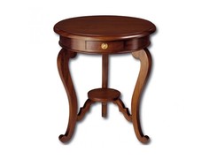 Стол круглый (satin furniture) коричневый 70 см.