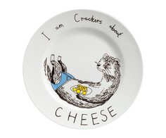 Тарелка "I am Crackers about Cheese" DG