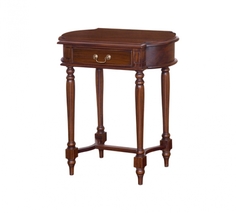 Стол овальный (satin furniture) коричневый 50.0x75.0x50.0 см.