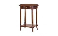 Стол овальный (satin furniture) коричневый 56x70x38 см.