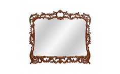 Зеркало (satin furniture) коричневый 130x114x3 см.
